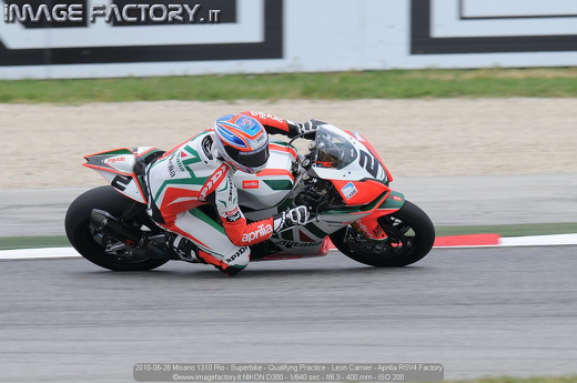 2010-06-26 Misano 1310 Rio - Superbike - Qualifyng Practice - Leon Camier - Aprilia RSV4 Factory